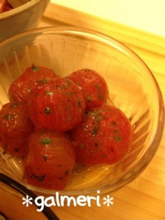夏のおもてなし前菜♡プチトマトのマリネ-レシピのメイン写真