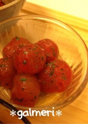 夏のおもてなし前菜♡プチトマトのマリネ-レシピのメイン写真