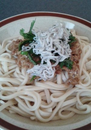 納豆青紫蘇しらすパスタ☆うどんでも美味♪-レシピのメイン写真