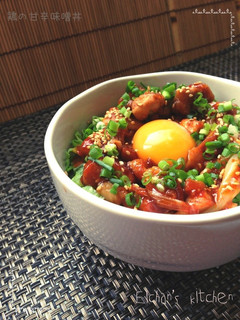✿タレがうまうま♡鶏の甘辛味噌丼✿-レシピのメイン写真