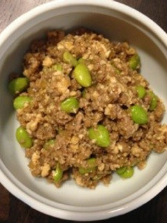 枝豆入り豆腐肉味噌そぼろ❁-レシピのメイン写真