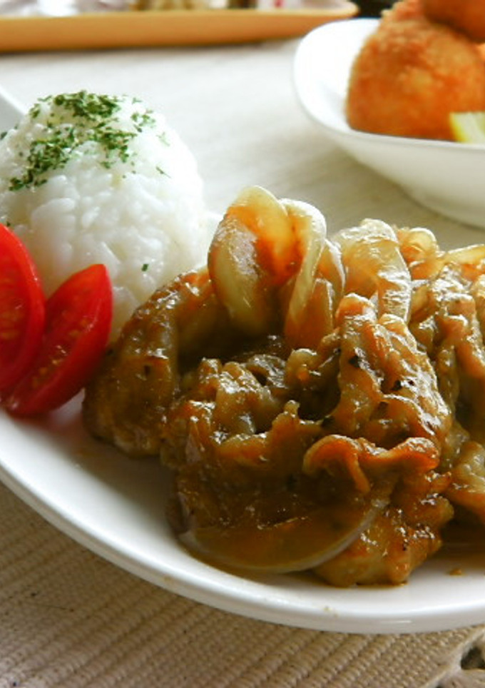 豚しゃぶ肉で柔らか生姜焼き定食♬-レシピのメイン写真