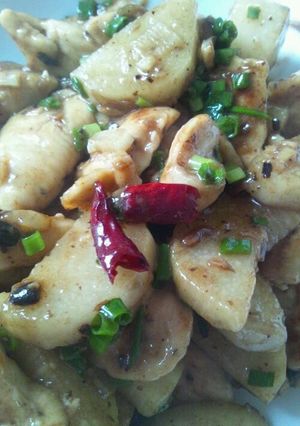 鶏むね肉と長芋のトウチ炒め-レシピのメイン写真