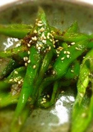失敗しない！万願寺唐辛子の甘辛焼き-レシピのメイン写真
