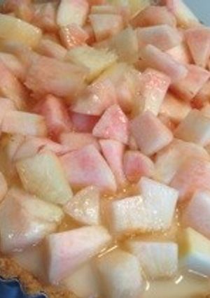 桃とヨーグルトのタルト-レシピのメイン写真