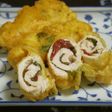 ささみロールの梅しそ天