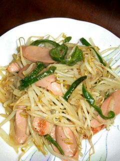 モヤシと魚肉ソーセージの牡蠣油&マヨ炒め-レシピのメイン写真