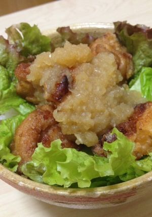 彼ウケ抜群！鶏の唐揚げおろしタマネギ丼-レシピのメイン写真