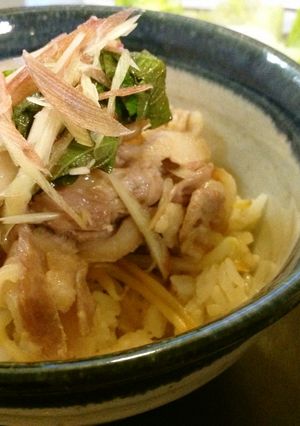 夏☆食欲ない時にも☆さっぱり豚蒸しご飯-レシピのメイン写真