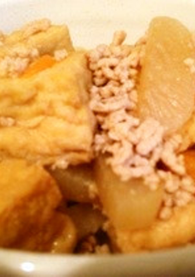 厚揚げと野菜のそぼろあんかけ-レシピのメイン写真
