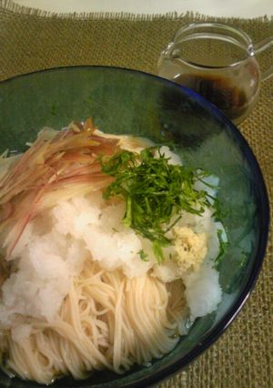 夏薬味のみぞれお素麺＠冷たいお蕎麦-レシピのメイン写真