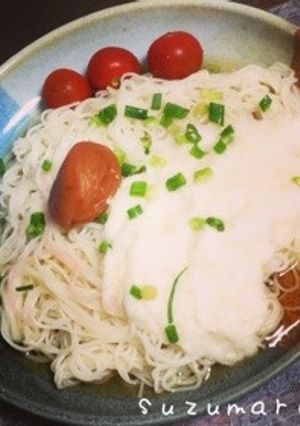 夏にひんやりずぼらそうめん♪-レシピのメイン写真