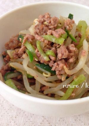 もやしときゅうりの肉味噌サラダ！-レシピのメイン写真