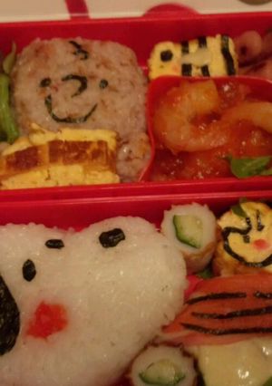 スヌーピーのキャラ弁-レシピのメイン写真