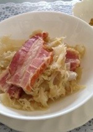 ザワークラウトとベーコン煮込み-レシピのメイン写真