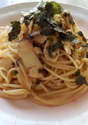 明太子(たらこ)と高菜の和風パスタ-レシピのメイン写真
