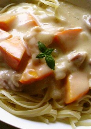 チキンとコリンキーのクリームソースパスタ-レシピのメイン写真