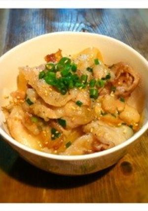 ネギ塩レモンの簡単豚丼-レシピのメイン写真