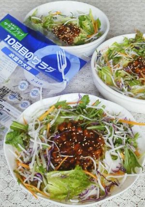 簡単ヘルシー♪納豆サラダジャージャー麺-レシピのメイン写真