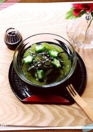七夕に☆寒天でグリーンところてん-レシピのメイン写真
