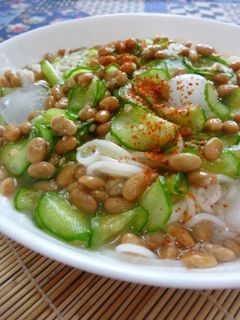 ◎納豆きゅうりの冷や汁風そうめん◎-レシピのメイン写真