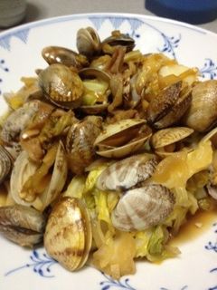 キャベツとあさりの酒蒸し-レシピのメイン写真