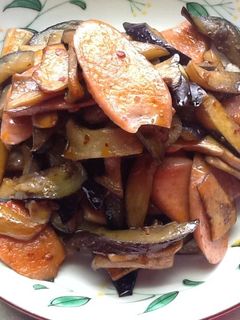 茄子とエリンギとギョニソの食べラー炒め-レシピのメイン写真