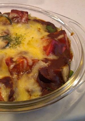 夏野菜の焼きカレー-レシピのメイン写真