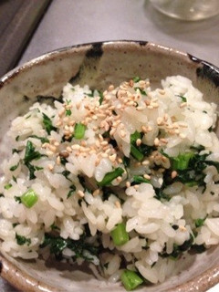 香りが美味しい!春菊の混ぜご飯-レシピのメイン写真
