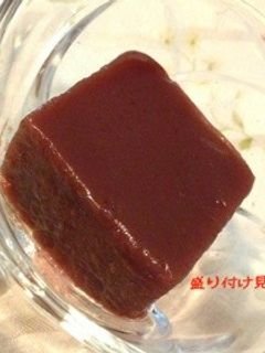 茹であずき缶で♪とろ〜り水ようかん-レシピのメイン写真