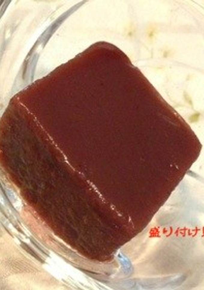 茹であずき缶で♪とろ〜り水ようかん-レシピのメイン写真