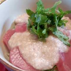 簡単！さっぱり！やまかけマグロ丼-レシピのメイン写真