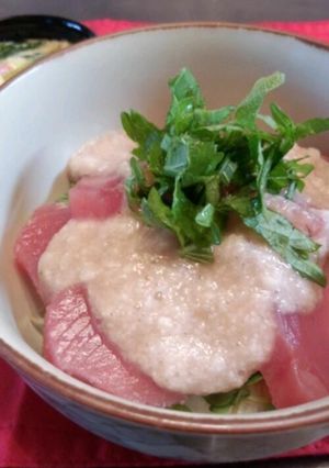 簡単！さっぱり！やまかけマグロ丼-レシピのメイン写真