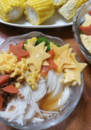 七夕そうめん☆彡-レシピのメイン写真