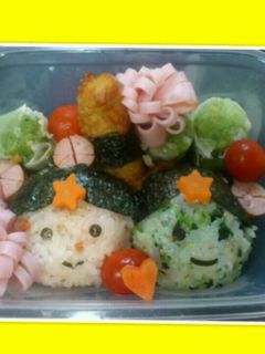 ☆七夕☆ 織姫と彦星 ☆キャラ弁☆-レシピのメイン写真