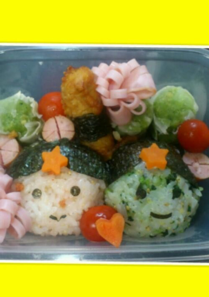 ☆七夕☆ 織姫と彦星 ☆キャラ弁☆-レシピのメイン写真