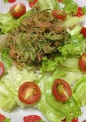 夏だ！明太子サラダうどんだ！-レシピのメイン写真