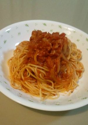 普通なのにハマる♡ツナトマトスパゲッティ-レシピのメイン写真
