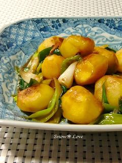 甘辛おかず☆ジャガイモと青ねぎの炒め煮-レシピのメイン写真