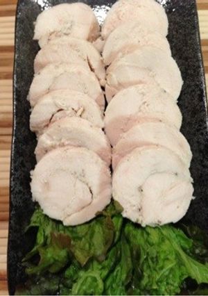 鶏胸肉でハム♪簡単！ガーリックソルト味-レシピのメイン写真