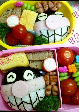 キャラ弁～おにぎりばいきんまん-レシピのメイン写真