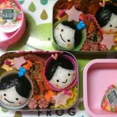 A picture of キャラ弁　七夕　.