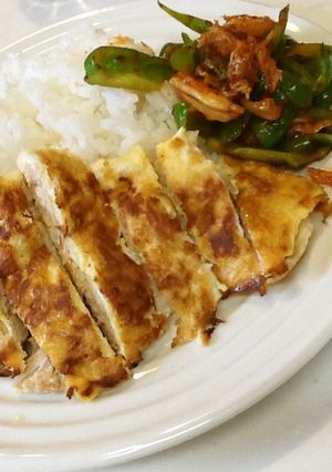 豚肉のピカタ焼ピーマンキムチ添え-レシピのメイン写真