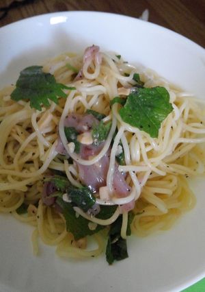 絶品★ワンボールで塩辛の和風冷製パスタ-レシピのメイン写真