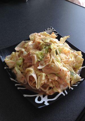 男のキムチサラダぶっかけうどん!!-レシピのメイン写真