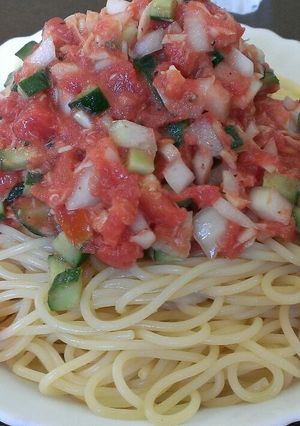 ツナ冷製パスタ-レシピのメイン写真