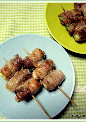 ねぎの豚バラ巻き串焼き-レシピのメイン写真