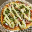 生地から手作り チーズなしマヨネーズピザ