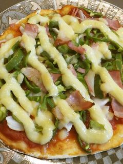 生地から手作り チーズなしマヨネーズピザ-レシピのメイン写真