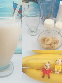 今日の朝食☆バナナシェーク(350cc)-レシピのメイン写真